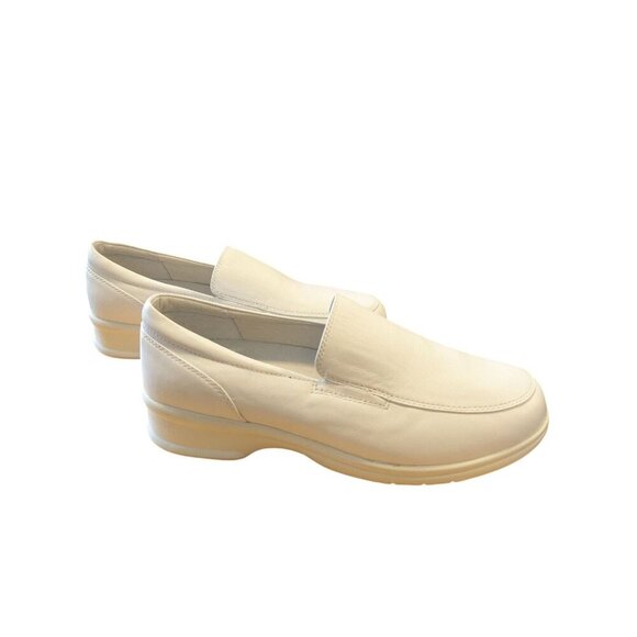 Propet Ortho WPRX13 Womens 10 Nursing Temple Shoe Loafers Slip On White Leather - Picture 5 of 7